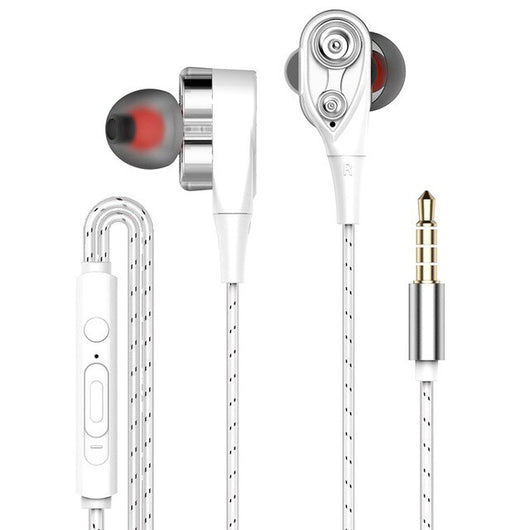 Double Unit Drive Earphone Sport Headphones